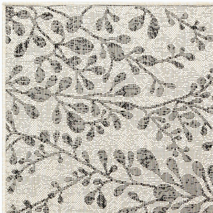 MOLLY Indoor & Outdoor Cottage Black/Beige Area Rug Zoom