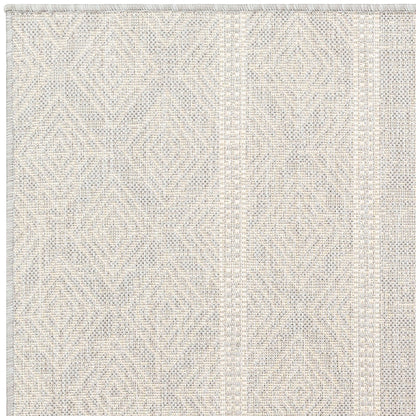 MADIE Indoor & Outdoor Global Light Grey/Cream Area Rug Zoom