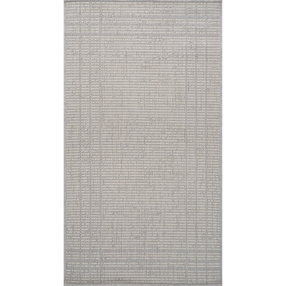 KASSIE Indoor & Outdoor Modern Light Grey/Beige Area Rug Flat