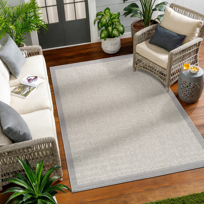 JODY Modern Light Grey/Ivory Area Rug Roomscene