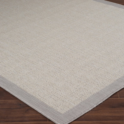 JODY Modern Light Grey/Ivory Area Rug Corner