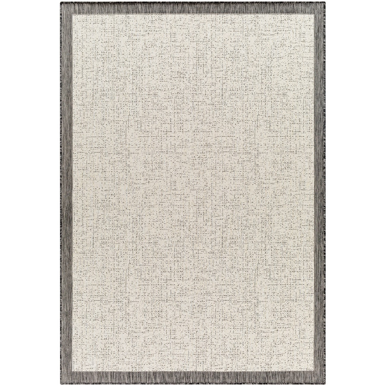 JODY Indoor & Outdoor Modern Black/Ivory Area Rug Flat