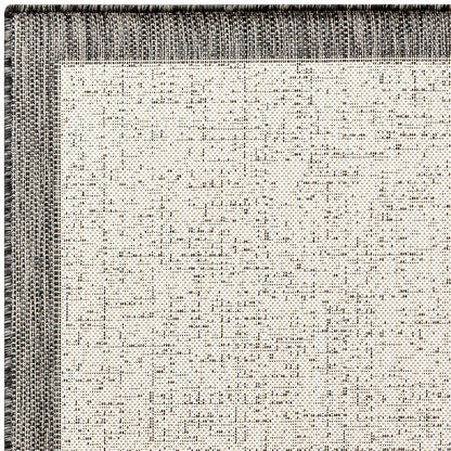 JODY Indoor & Outdoor Modern Black/Ivory Area Rug Zoom