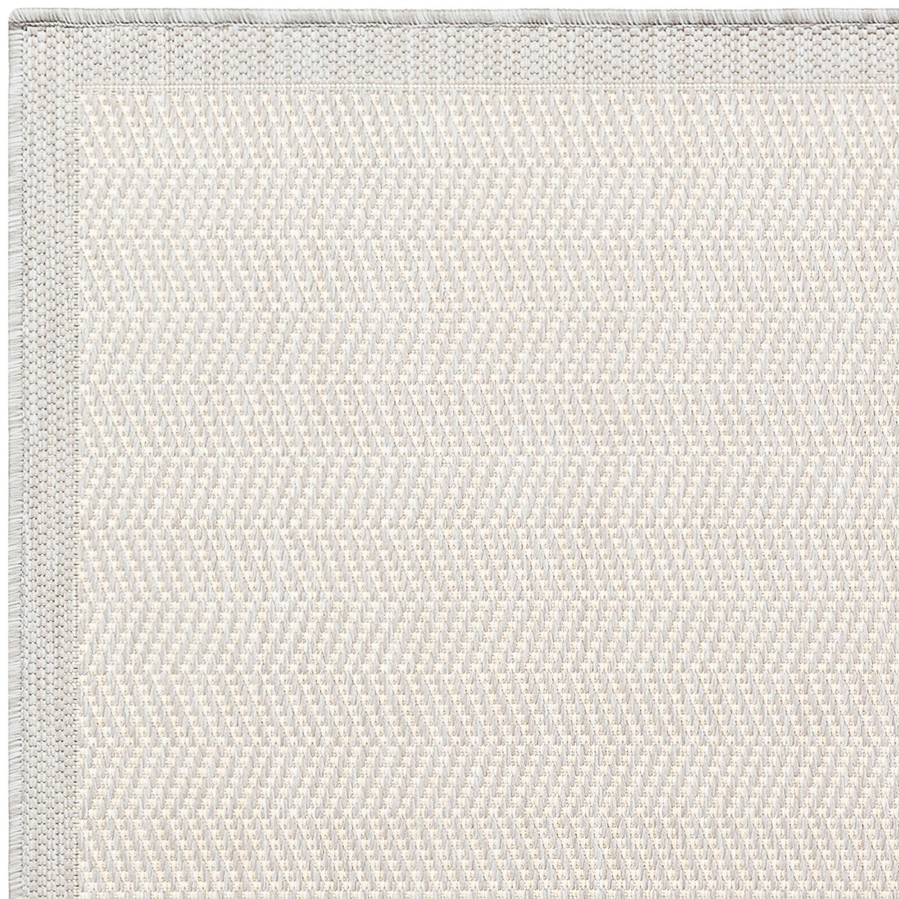 TONIE Indoor & Outdoor Modern Light Grey/Ivory Area Rug Zoom