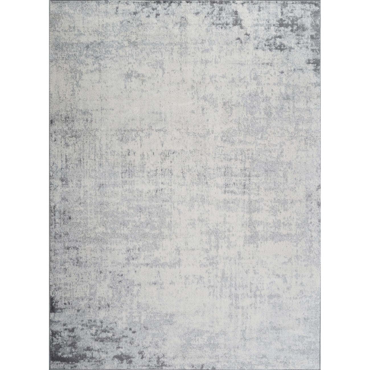 ALIX Abstract Modern Marble Charcoal Area Rug Flat