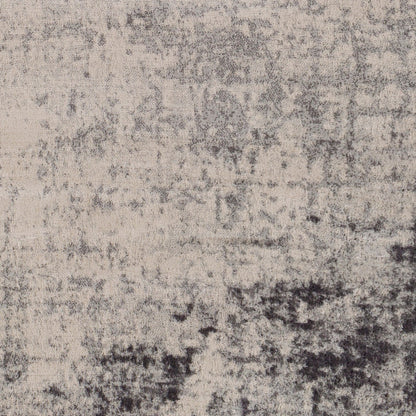 ALIX Abstract Modern Marble Charcoal Area Rug Swatch