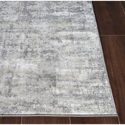 ALIX Abstract Modern Marble Charcoal Area Rug Front