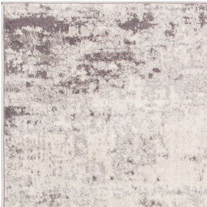 ALIX Abstract Modern Marble Charcoal Area Rug Zoom