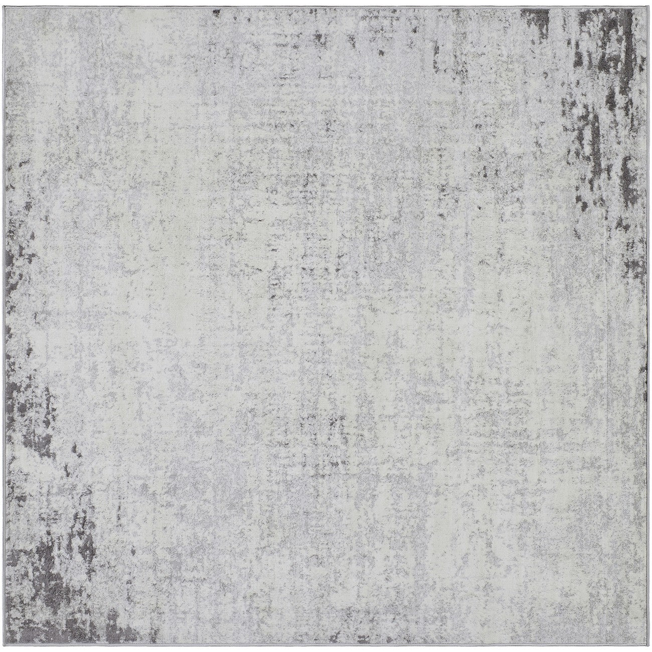 ALIX Abstract Modern Marble Charcoal Area Rug Flat