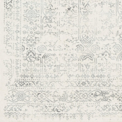 VICKY Vintage Traditional Oriental Boho Grey Area Rug Swatch