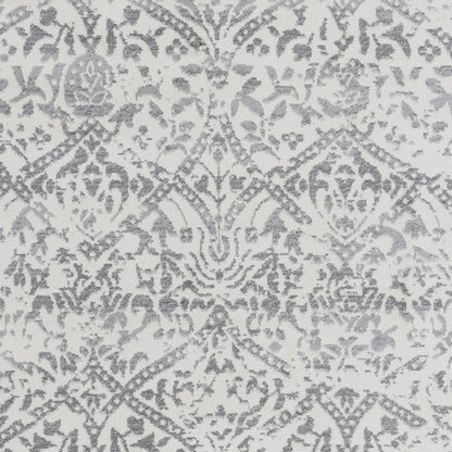 MARGAUX Vintage Traditional Oriental Boho Grey/Ivory Area Rug Swatch
