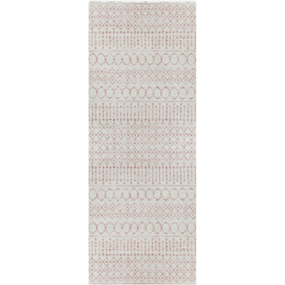 SAANJH Shaggy Global Plush Pile Pale Pink Area Rug Flat