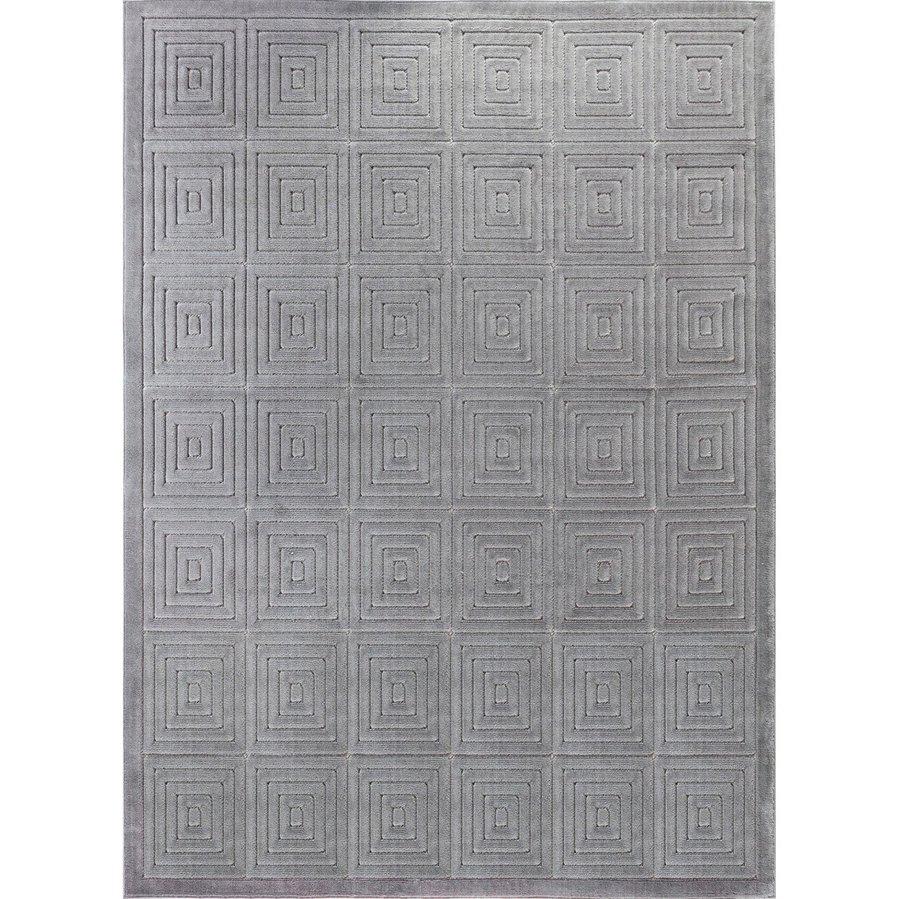 SAKURA Indoor & Outdoor Scandi Modern Grey Area Rug Flat