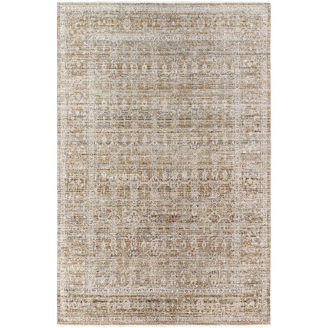 SANJANA Becki Owens x Livabliss Indoor & Outdoor Machine Washable Dark Sage Area Rug Flat
