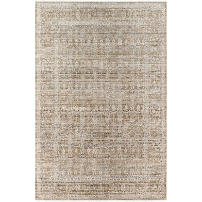 SANJANA Becki Owens x Livabliss Indoor & Outdoor Machine Washable Dark Sage Area Rug Flat