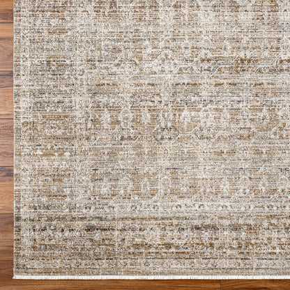 SANJANA Becki Owens x Livabliss Indoor & Outdoor Machine Washable Dark Sage Area Rug Overhead