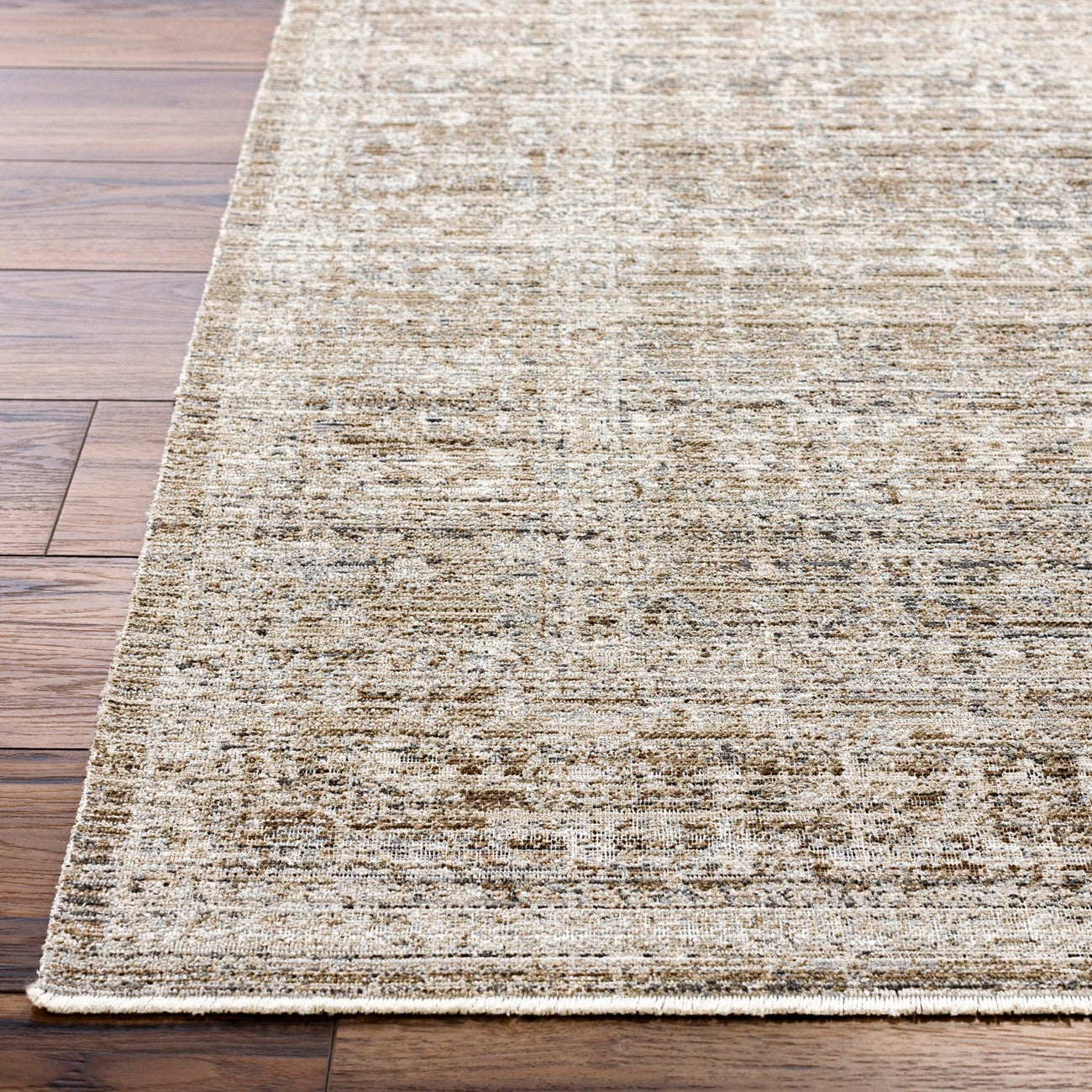 SANJANA Becki Owens x Livabliss Indoor & Outdoor Machine Washable Dark Sage Area Rug Front