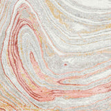 Glendy Abstract Modern Marble Coral/Beige Rug