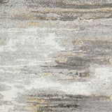 Hila Abstract Modern Marble Charcoal/Off-White Rug