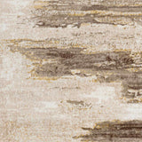 Hila Abstract Modern Marble Dark Brown/Off-White Rug