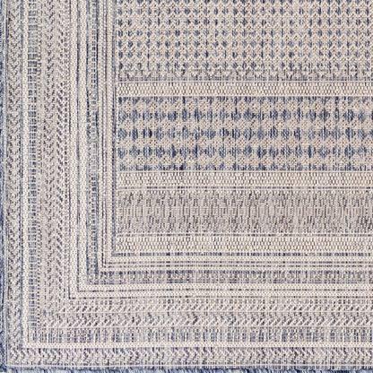 SIERRA Indoor & Outdoor Global Dark Blue Area Rug Swatch