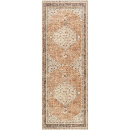 SIMRAN Becki Owens x Livabliss Vintage Traditional Oriental Boho Cinnamon Area Rug Flat