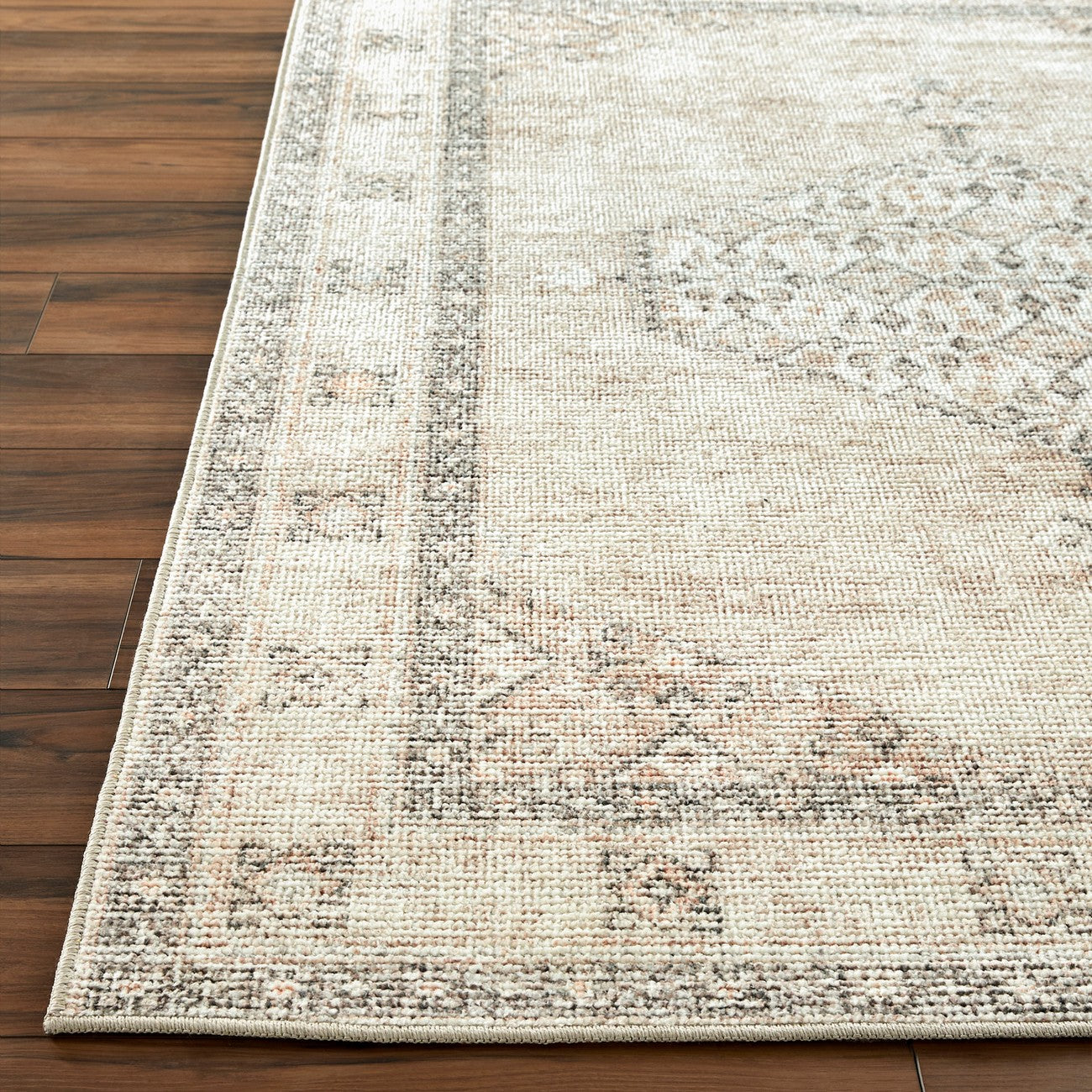 SIMRAN Becki Owens x Livabliss Vintage Traditional Oriental Boho Blush/Beige Area Rug Front