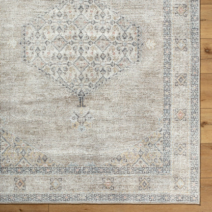 SIMRAN Becki Owens x Livabliss Vintage Traditional Oriental Boho Brown/Cream Area Rug Overhead