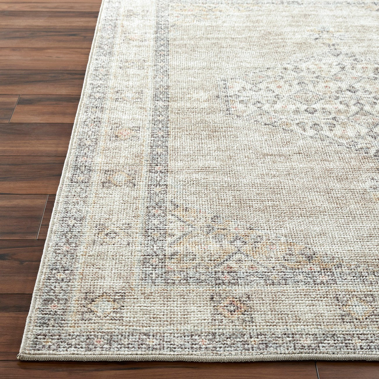 SIMRAN Becki Owens x Livabliss Vintage Traditional Oriental Boho Brown/Cream Area Rug Front