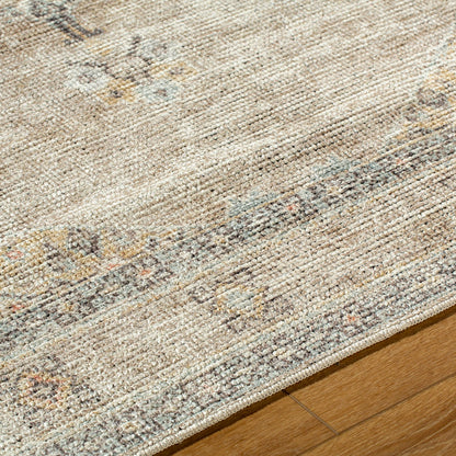 SIMRAN Becki Owens x Livabliss Vintage Traditional Oriental Boho Brown/Cream Area Rug Texture
