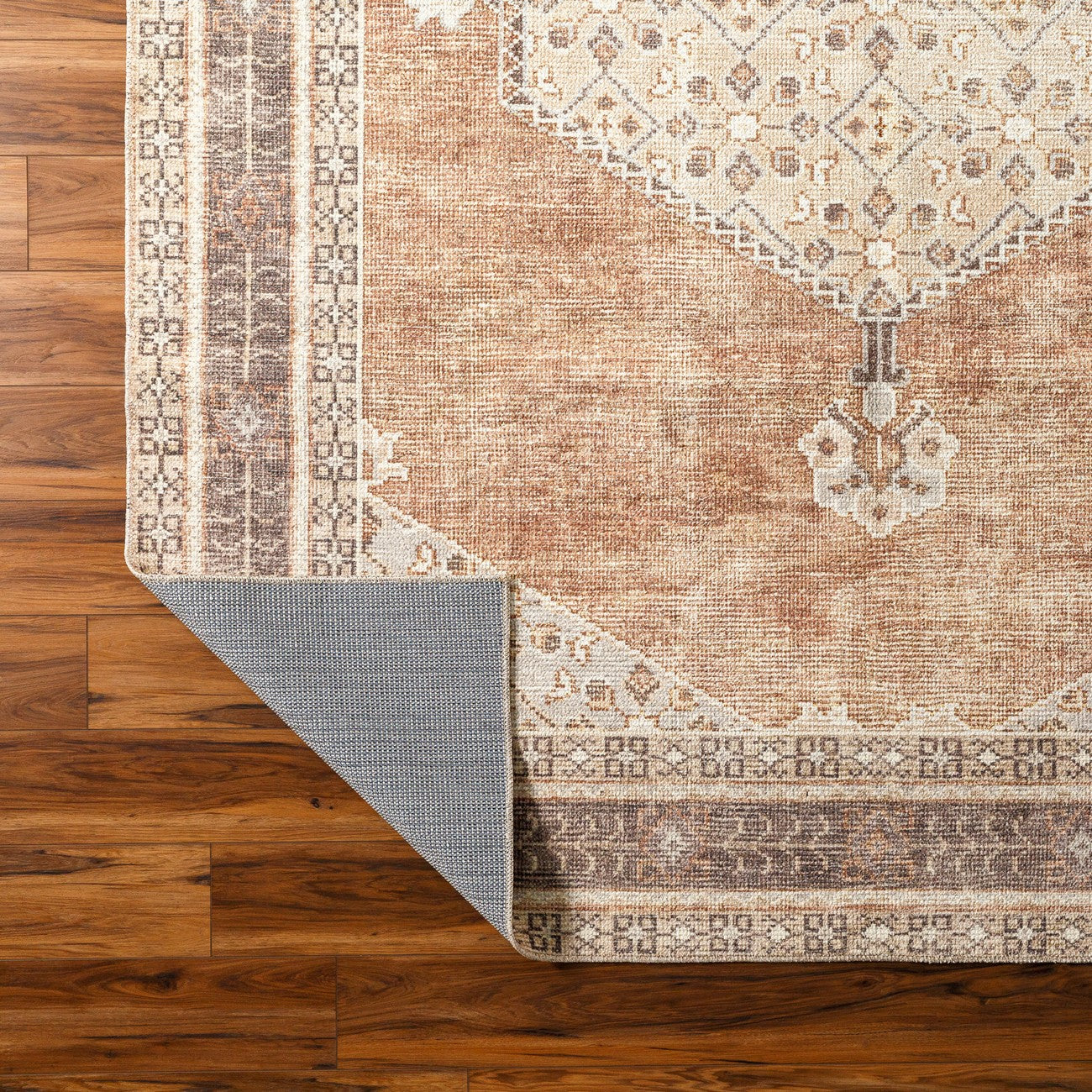 SIMRAN Becki Owens x Livabliss Vintage Traditional Oriental Boho Cinnamon Area Rug 
