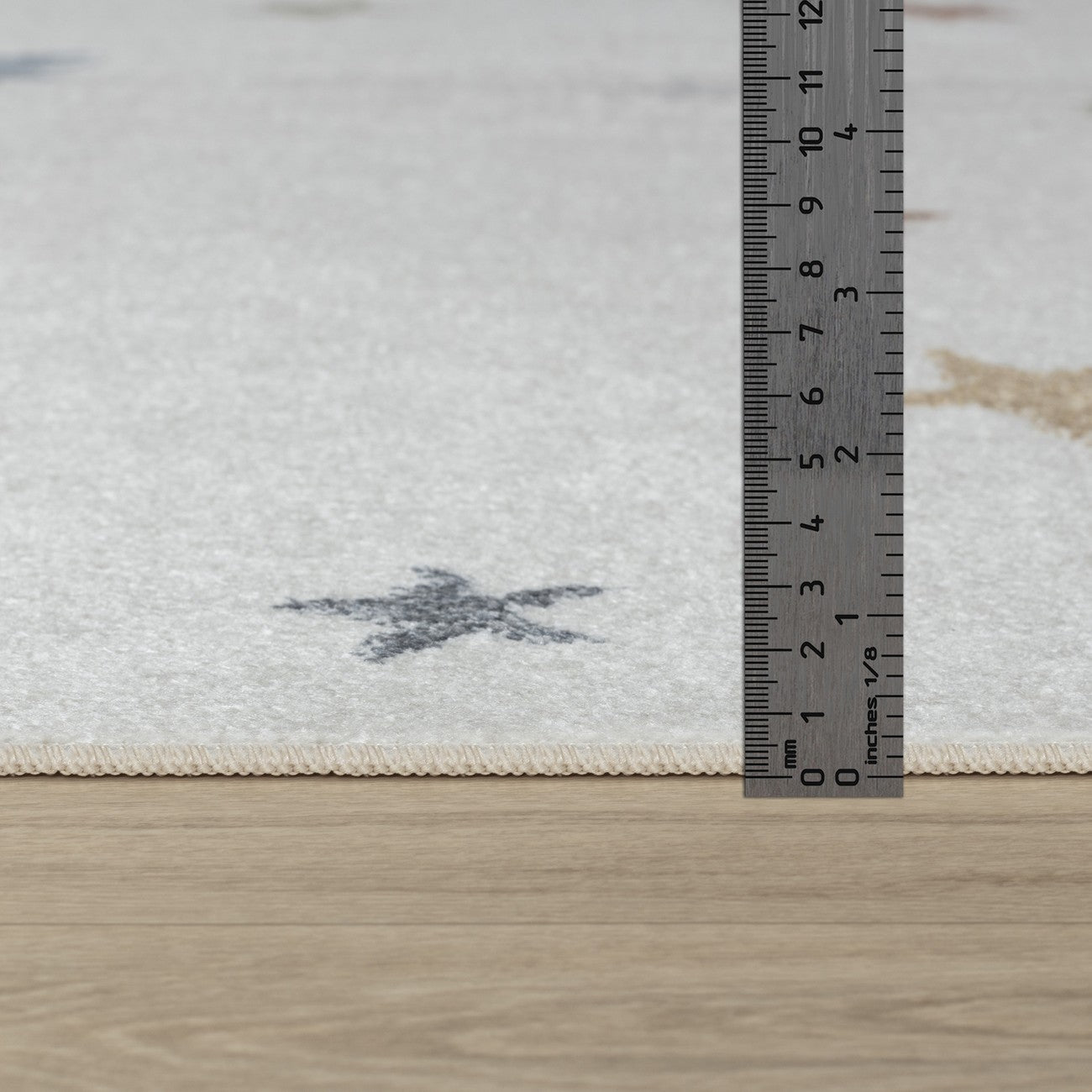 STELLA Machine Washable Multicolour/Beige Kids Room Rug Pile