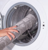 Nilah 2-Piece Machine Washable Non-Slip Light Grey Bathroom Rug Set