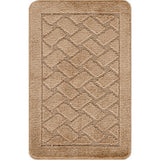 Nilah 2-Piece Machine Washable Non-Slip Brown Bathroom Rug Set