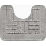 Royal 2-Piece Machine Washable Non-Slip Light Grey Bathroom Rug Set