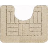 Royal 2-Piece Machine Washable Non-Slip Light Beige Bathroom Rug Set