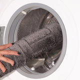 Royal 2-Piece Machine Washable Non-Slip Dark Grey Bathroom Rug Set