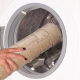 Tegan 2-Piece Machine Washable Non-Slip Light Beige Bathroom Rug Set