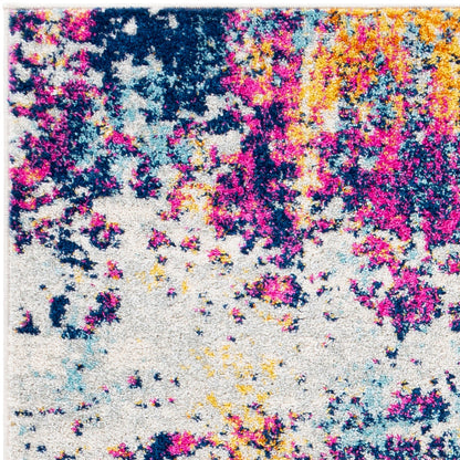 SARAH Abstract Modern Marble Medium Grey Area Rug Zoom