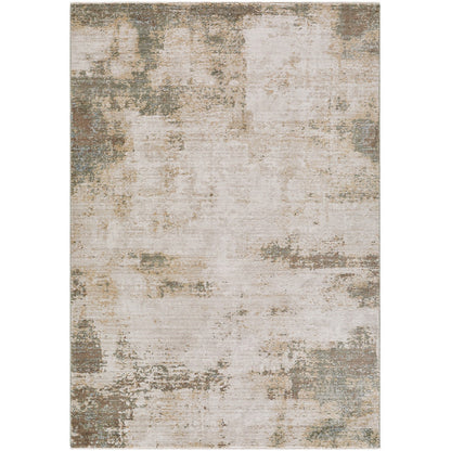 TALI Galey Alix x Livabliss Abstract Modern Marble Brown/Cream Area Rug Flat