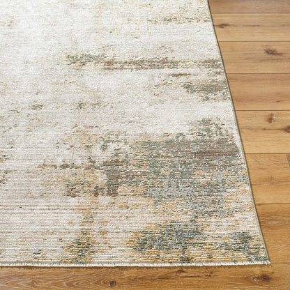 TALI Galey Alix x Livabliss Abstract Modern Marble Brown/Cream Area Rug Front
