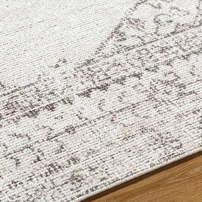 TALIA Our PNW Home x Livabliss Vintage Oriental Boho Tan/Cream Area Rug Texture