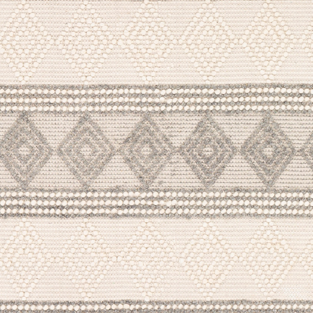 TARINI Hand-Woven Cottage Wool Charcoal Area Rug Swatch