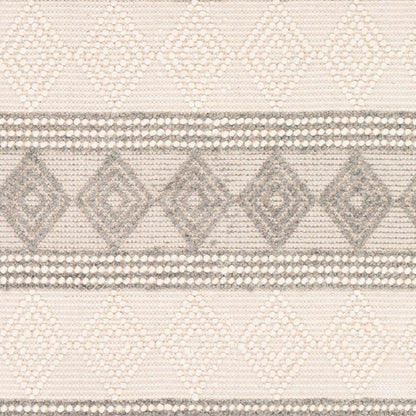 TARINI Hand-Woven Cottage Wool Charcoal Area Rug Swatch