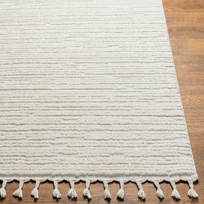 TATUM Scandi Global High Pile Ivory Area Rug Front