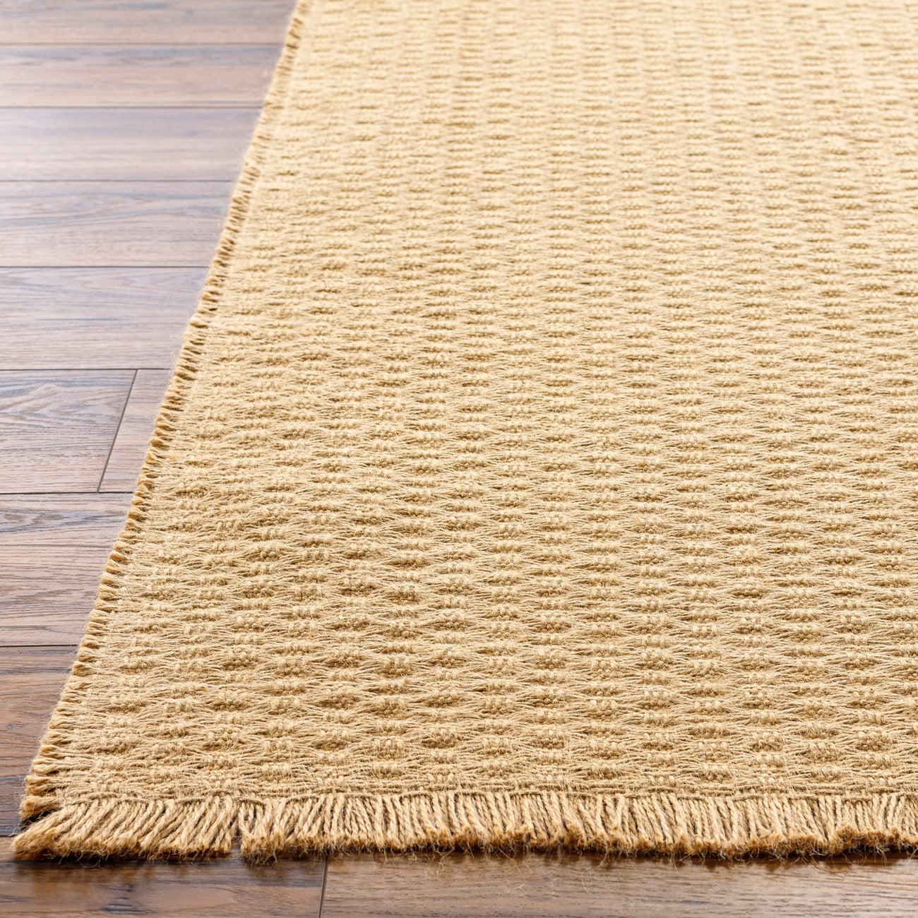 TOMI Becki Owens x Livabliss Natural Fiber Camel Jute Area Rug Front