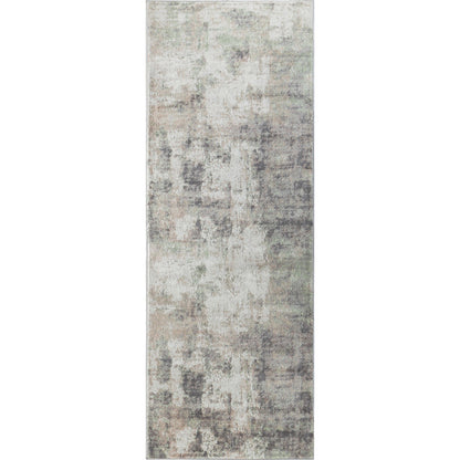 TOPAZ Abstract Modern Marble Light Brown/Charcoal Area Rug Flat