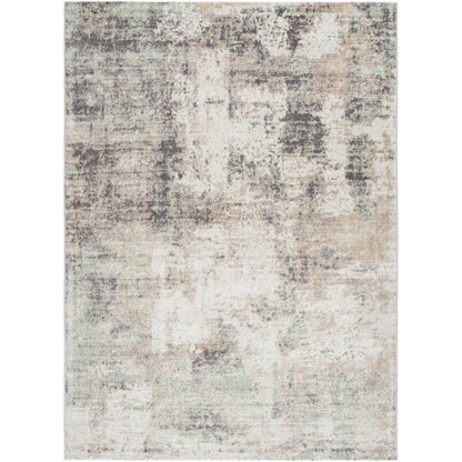 TOPAZ Abstract Modern Marble Light Brown/Charcoal Area Rug Flat