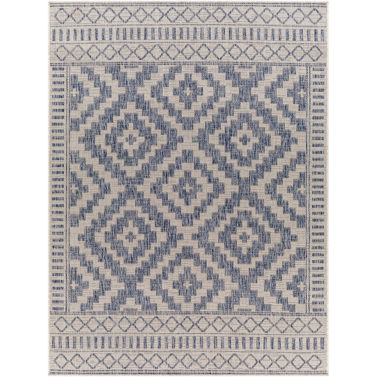 TRICIA Indoor & Outdoor Global Jute-Look Brown Area Rug Flat