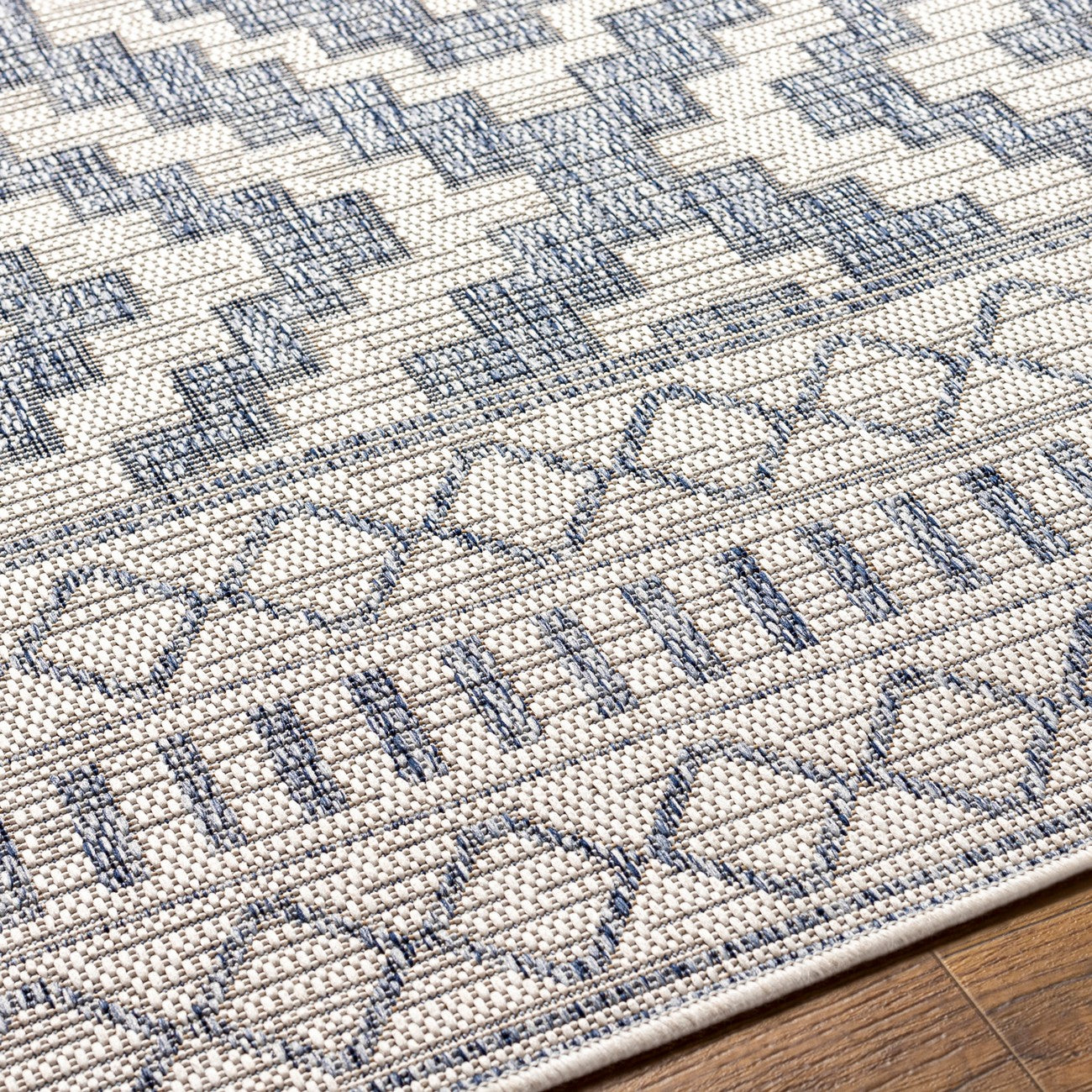 TRICIA Indoor & Outdoor Global Jute-Look Brown Area Rug Texture